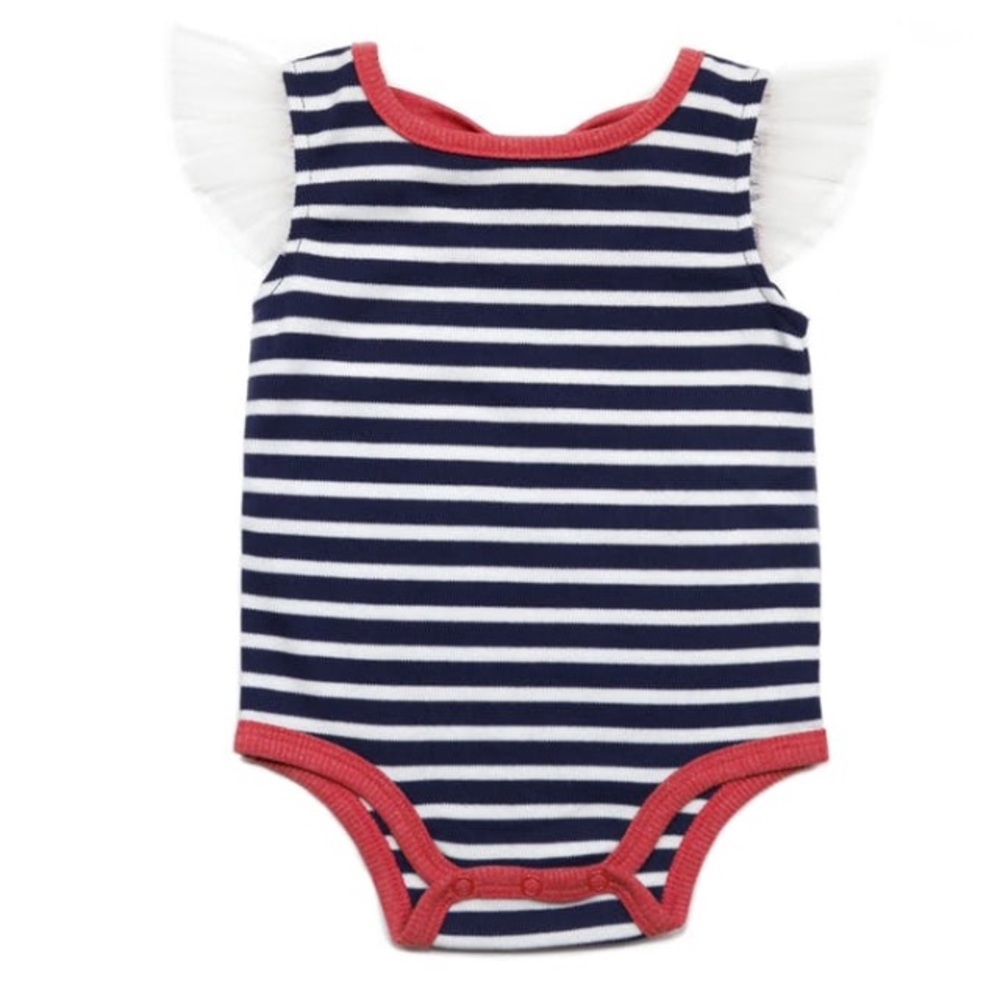 NWT Baby Girls Ruffle Sleeve Bodysuit onesie